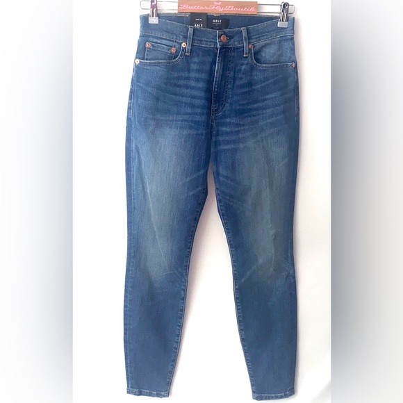 (A7) Able The High Rise Blue Jeans, Size 28, NWT - Picture 4 of 13